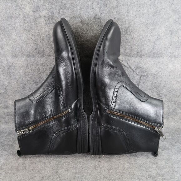 Hush Puppies Shoes Mens 10 Ankle Boots Shepsky Black Leather Zip Dress Classic main image 12